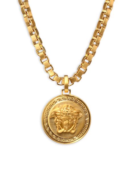 collana d oro uomo versace|VERSACE .